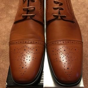 Brown dress shoes